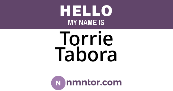 Torrie Tabora