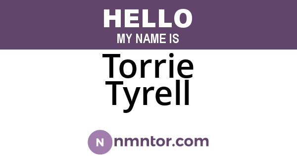 Torrie Tyrell