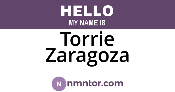 Torrie Zaragoza