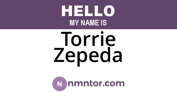 Torrie Zepeda