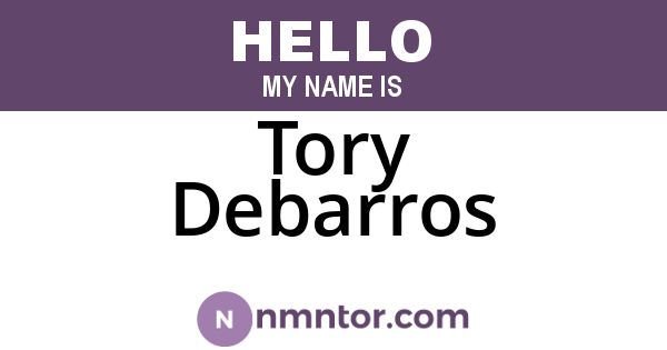 Tory Debarros