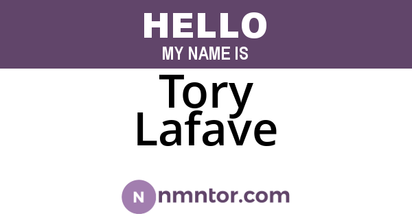 Tory Lafave