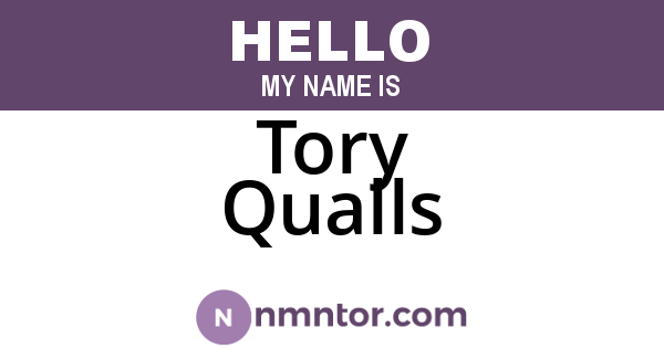 Tory Qualls