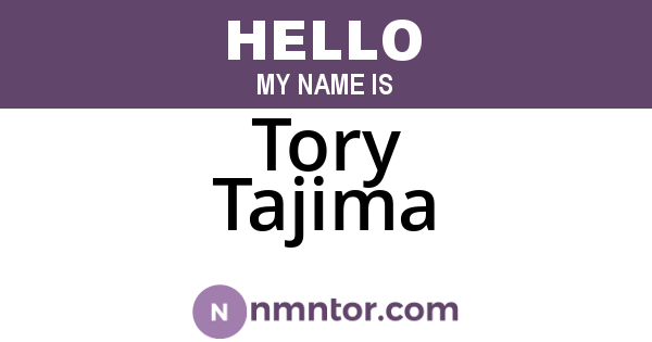 Tory Tajima