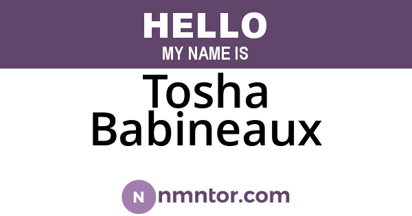 Tosha Babineaux