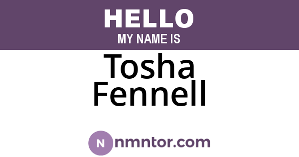 Tosha Fennell