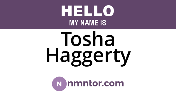 Tosha Haggerty
