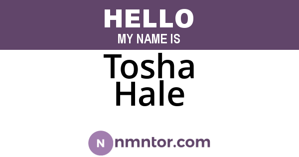 Tosha Hale