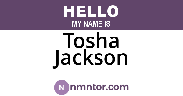 Tosha Jackson