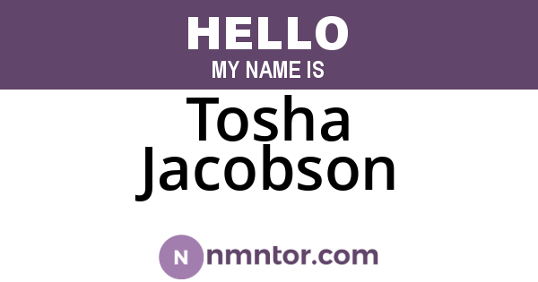 Tosha Jacobson