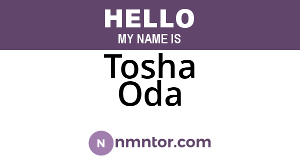 Tosha Oda