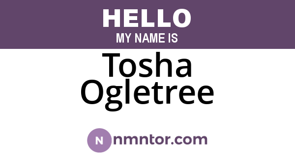 Tosha Ogletree
