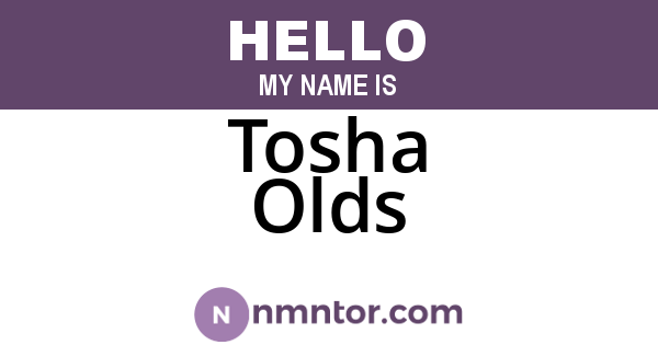 Tosha Olds