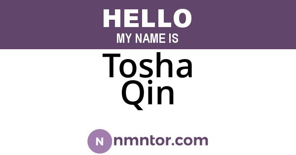 Tosha Qin