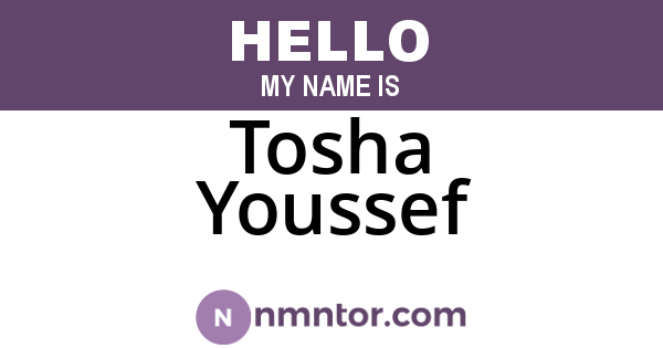 Tosha Youssef