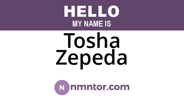 Tosha Zepeda