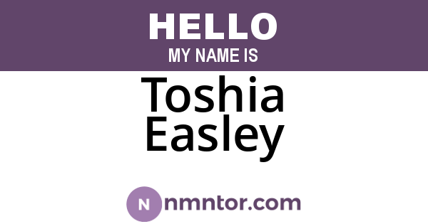 Toshia Easley