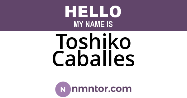 Toshiko Caballes