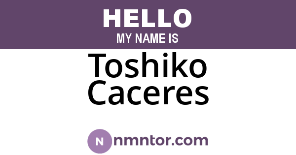 Toshiko Caceres