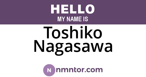 Toshiko Nagasawa