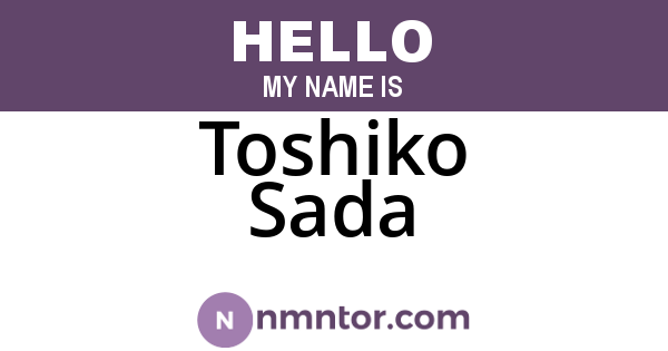 Toshiko Sada
