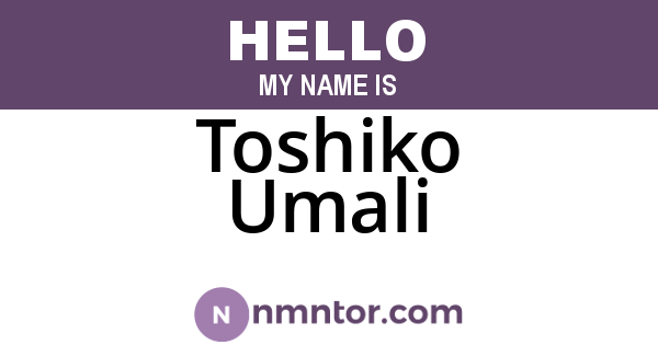 Toshiko Umali