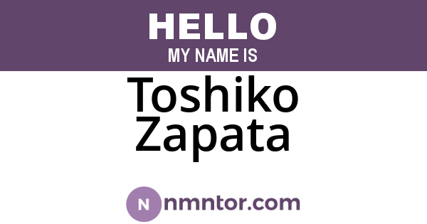 Toshiko Zapata
