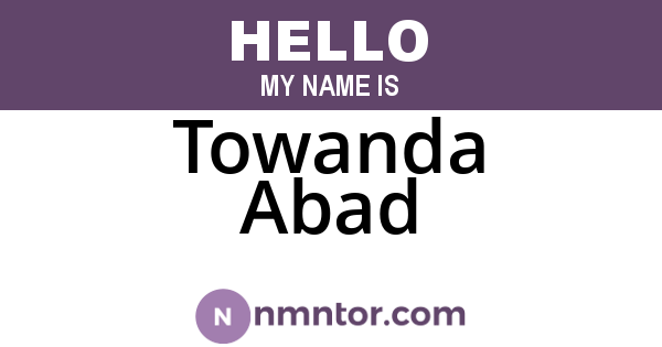 Towanda Abad