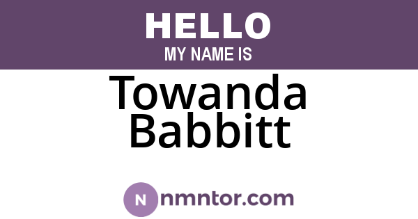 Towanda Babbitt