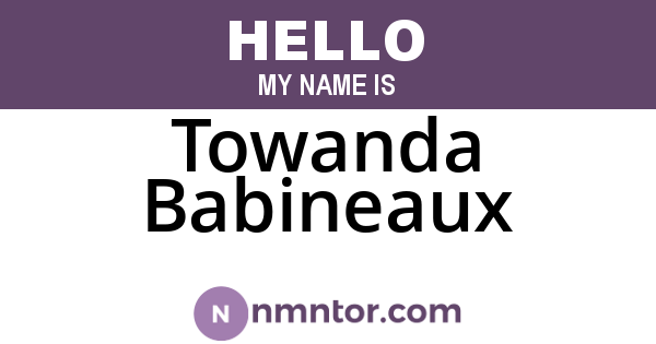 Towanda Babineaux