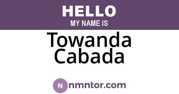Towanda Cabada