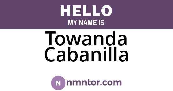 Towanda Cabanilla