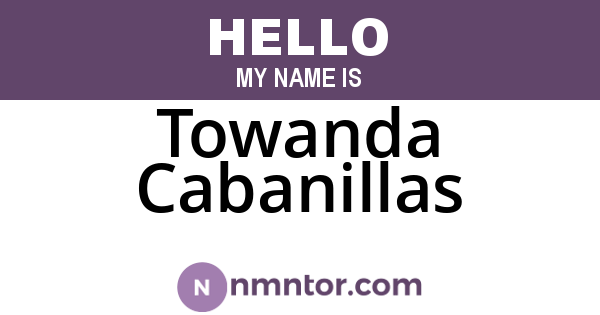 Towanda Cabanillas