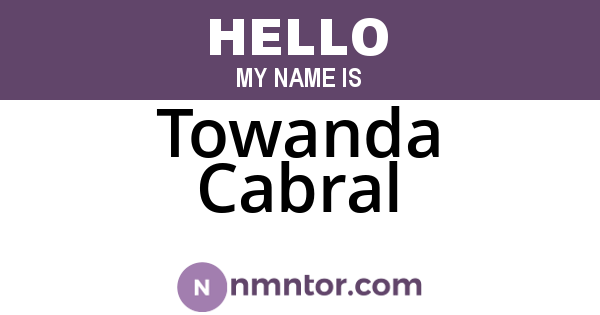 Towanda Cabral