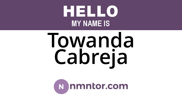 Towanda Cabreja