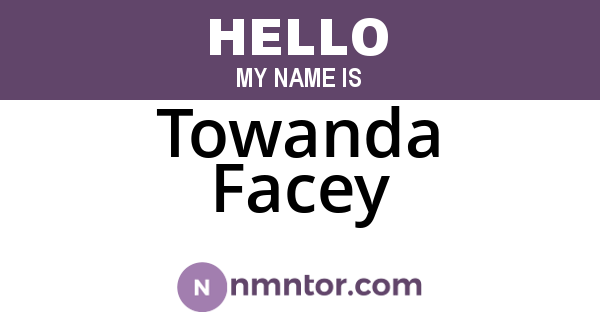 Towanda Facey