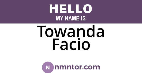 Towanda Facio