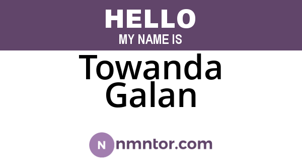 Towanda Galan