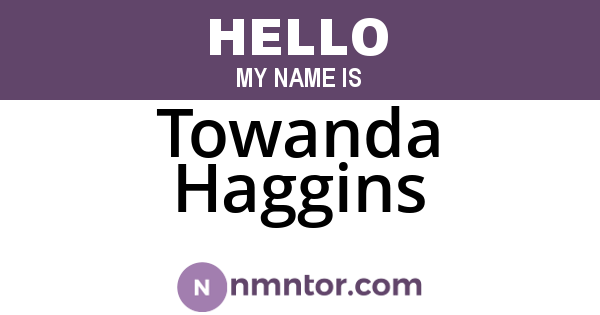 Towanda Haggins
