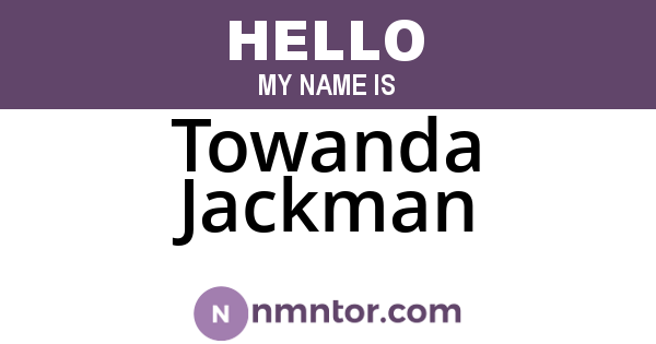 Towanda Jackman