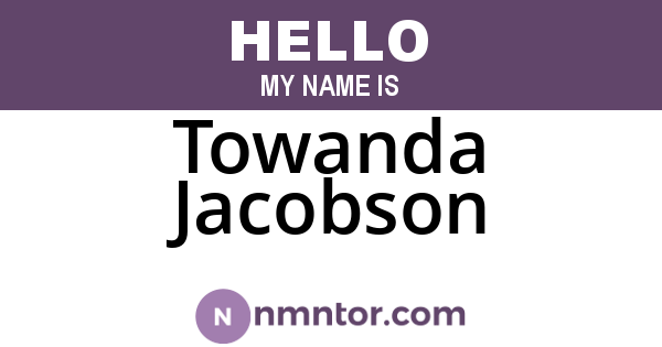 Towanda Jacobson