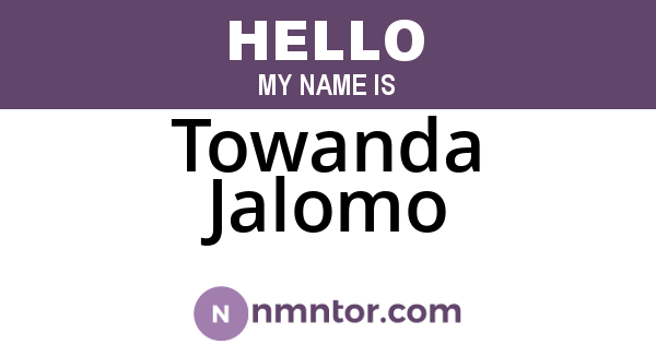 Towanda Jalomo