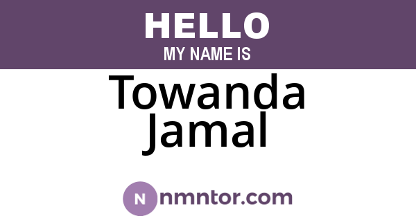 Towanda Jamal