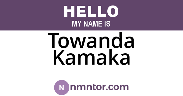 Towanda Kamaka