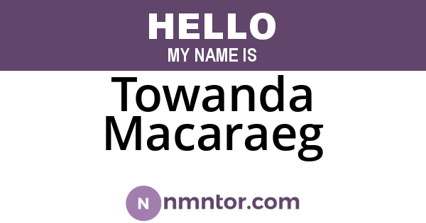 Towanda Macaraeg