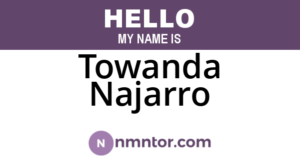 Towanda Najarro