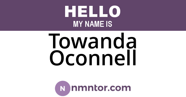 Towanda Oconnell