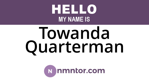 Towanda Quarterman
