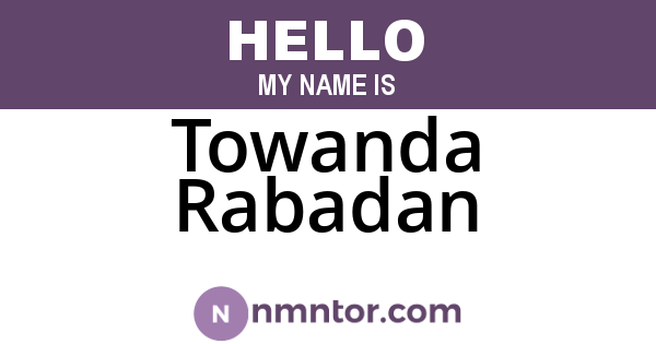 Towanda Rabadan