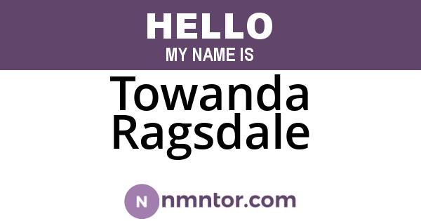 Towanda Ragsdale
